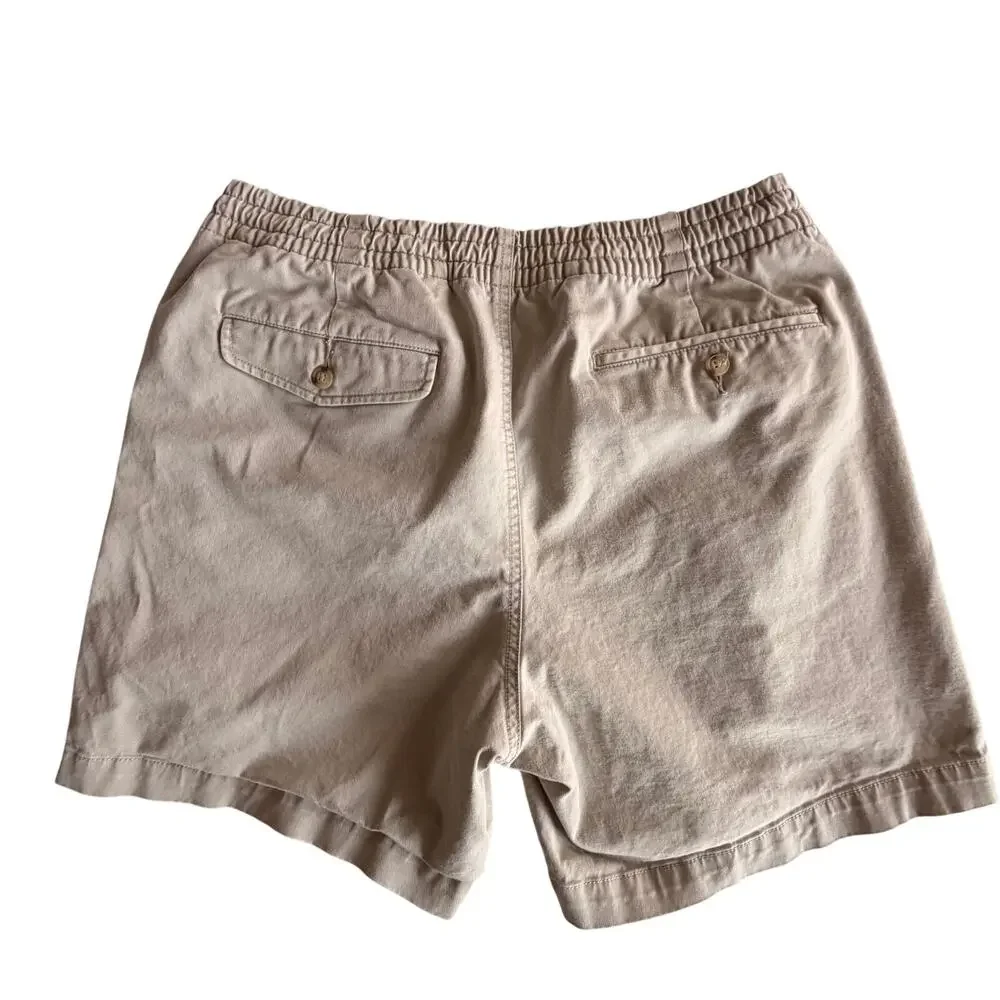Set of Polo Ralph Lauren Classic fit Shorts khaki chino Medium & logo t-shirt - Picture 3 of 8
